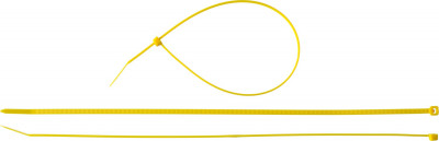 ЗУБР кс-ж1, 3.6 x 300 мм, нейлон ра66, 100 шт, желтые, кабельные стяжки, профессионал (309050-36-300)