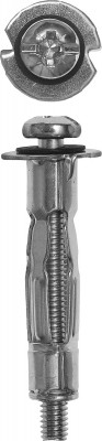 ЗУБР молли м4х21х5 мм, анкер для пустотелых конструкций, 4 шт (4-302476-04-020)