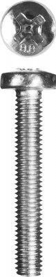 ЗУБР din 7985 кл. пр. 8.8, m6 x 30 мм, винт с полусферической головкой, цинк, 6 шт (4-303156-06-030)