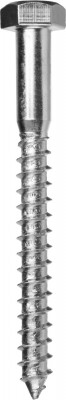 Шурупы шдш с шестигранной головкой (din 571), 120 х 12 мм, 10 шт, ЗУБР