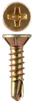 ЗУБР соп, 13 х 3.9 мм, сверло, желтый цинк, 17500 шт, оконный саморез (4-300230-39-013)