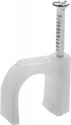 Stayer 14 мм, скоба-держатель для круглого кабеля с оцинкованным гвоздем, 50 шт (4510-14)