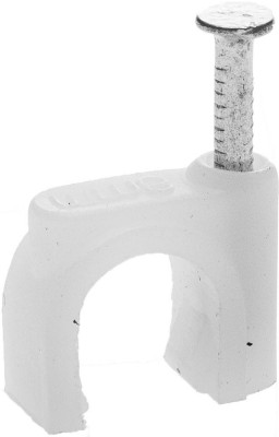 Скоба-держатель для круглого кабеля, 5 мм, 100 шт, с оцинкованным гвоздем, stayer