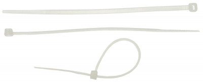 ЗУБР кс-б2, 2.5 x 100 мм, нейлон ра66, 50 шт, белые, кабельные стяжки, профессионал (4-309017-25-100)