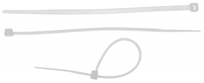 ЗУБР кс-б2, 3.6 x 200 мм, нейлон ра66, 50 шт, белые, кабельные стяжки, профессионал (4-309017-36-200)