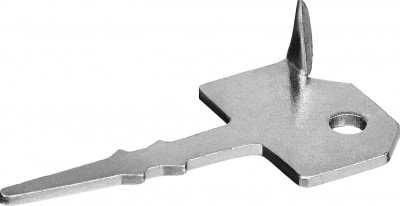 ЗУБР ключ, 60 x 30 мм, цинк, 200 шт, крепеж с шипом для террасной доски (30705)