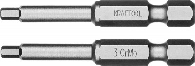 Kraftool x-drive hex 3, 50 мм, 2 шт, торсионные биты (26127-3-50-2)