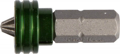 Kraftool magnet-x ph2, 25 мм, 1 шт, бита с магнитным держателем-ограничителем (26128-2-25-1)