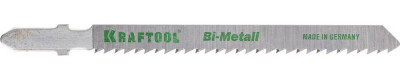 Kraftool t101bf, eu-хвост., по дереву bi-met, шаг 2.5 мм, 75 мм, 2 шт, полотна для лобзика (159507-2.5)