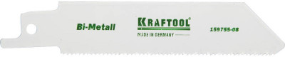 Kraftool s522ef, по металлу, bi-met,шаг 1.4 мм, 80 мм, полотно для сабельной пилы (159755-08)