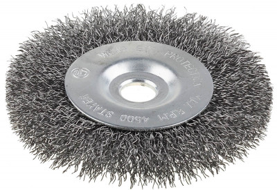 Stayer 175 мм, витая, стальная 0.3 мм, щетка дисковая для ушм (35185-175)