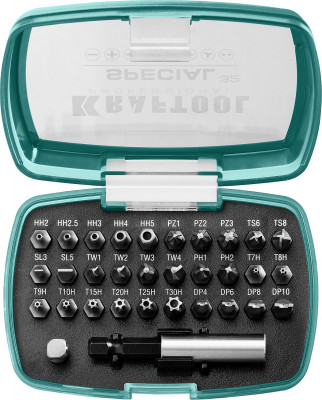 Kraftool special-32, с адаптером 32 шт, набор специальных бит (2610-h32)