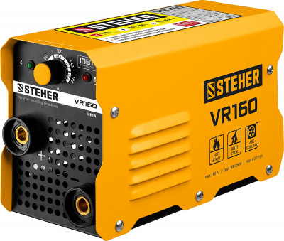 Steher мма, 160 а, сварочный аппарат инверторный, макс. электрод o 3.2 мм (vr-160)