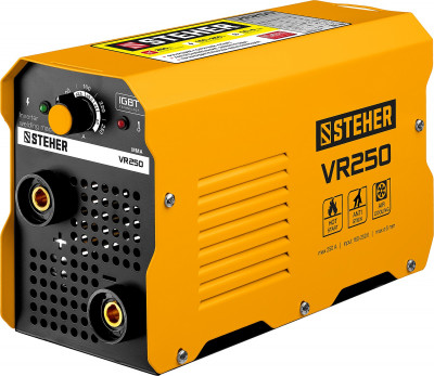 Steher мма, 250 а, сварочный аппарат инверторный, макс. электрод o 5.0 мм (vr-250)