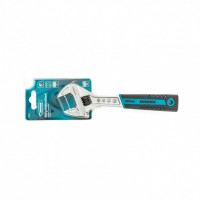 Ключ разводной, 200 мм,crv, двухкомпонентная ручка// gross