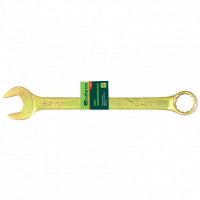 Ключ комбинированный, 24 мм, желтый цинк// сибртех