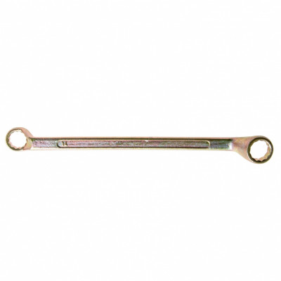 Ключ накидной, 14 х 15 мм, желтый цинк// сибртех