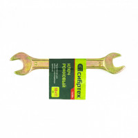 Ключ рожковый, 10 х 11 мм, желтый цинк// сибртех
