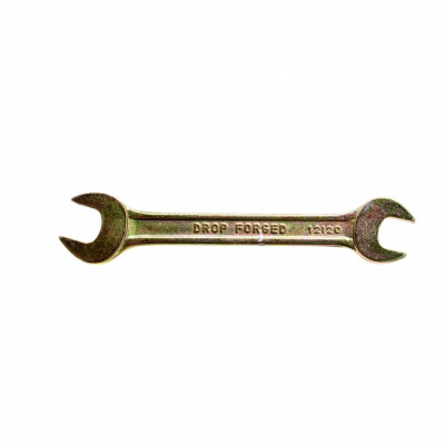 Ключ рожковый, 12 х 13 мм, желтый цинк// сибртех