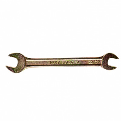 Ключ рожковый, 8 х 10 мм, желтый цинк// сибртех
