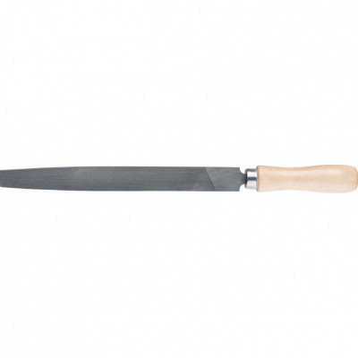 Напильник, 150 мм, плоский, деревянная ручка// сибртех