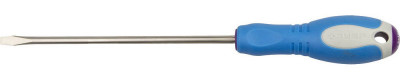 Отвертка ЗУБР, cr-v сталь, трехкомпонентная рукоятка, цветовая индикация типа шлица, sl, 5,5x150мм