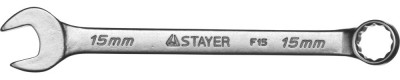 Комбинированный гаечный ключ 15 мм, stayer