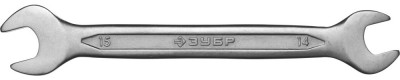 Рожковый гаечный ключ 14 x 15 мм, ЗУБР