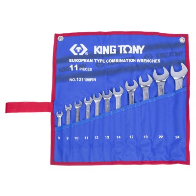 King tony набор комбинированных ключей, 8-24 мм, чехол из теторона, 11 предметов