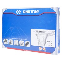 King tony набор трещоточных комбинированных ключей, ложемент, 15 предметов