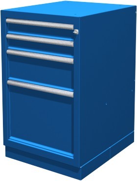 Ferrum тумба верстачная с 4 ящиками, синяя