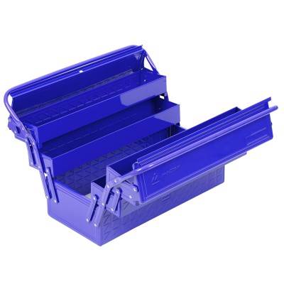 Мастак ящик инструментальный раскладной, 5 отсеков, синий