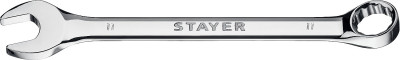 Stayer hercules, 11 мм, комбинированный гаечный ключ, professional (27081-11)