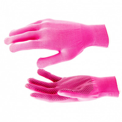 Перчатки из синтетической нити, ПВХ точка, 13 класс, цвет 
