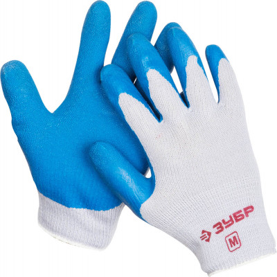 ЗУБР hard, l(9), маслобензостойкие, износостойкие, перчатки с нитриловым покрытием, профессионал (11270-l)