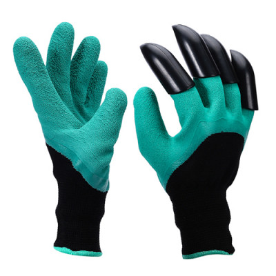 Перчатки садовые с когтями genie gloves