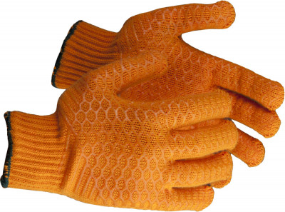 ЗУБР s-m, противоскользящее двустороннее перекрестное покрытие, трикотажные перчатки (11278-s)