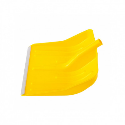 Лопата для уборки снега пластиковая, желтая, 420х425 мм, без черенка, россия// сибртех