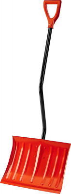 Сибин лс-460, ширина 460 мм, стальная, с эргономичным стальным черенком, v-ручка, снеговая лопата (421849)