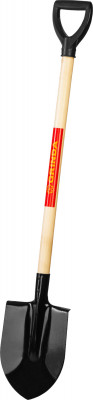 Grinda 380 х 208 х 1200 мм, полотно 1.6 мм, закалено, деревянный черенок высш. сорт, с рукояткой, штыковая лопата (421823)