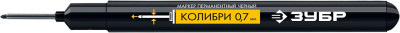 ЗУБР колибри, 0.7 мм, черный, перманентный маркер для отверстий, профессионал (06328-2)