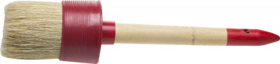 Stayer universal, 70 мм, пластмассовый корпус, светлая натуральная щетина, деревянная ручка, все виды лкм, круглая кисть (0141-70)