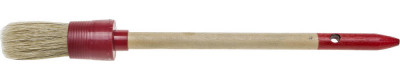 Stayer universal, 25 мм, пластмассовый корпус, светлая натуральная щетина, деревянная ручка, все виды лкм, круглая кисть (0141-25)