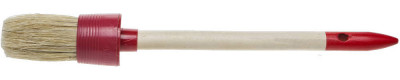 Stayer universal, 30 мм, пластмассовый корпус, светлая натуральная щетина, деревянная ручка, все виды лкм, круглая кисть (0141-30)