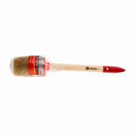 Кисть круглая профи №12 (45 мм), натуральная щетина, деревянная ручка// mtx