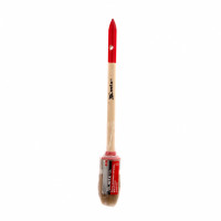Кисть круглая профи №4 (25 мм), натуральная щетина, деревянная ручка// mtx