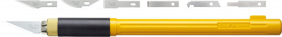 Olfa с профильными лезвиями 6 мм, 4 шт, перовой нож (ol-ak-4)