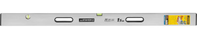 Stayer grand 1.5 м, точность 1 мм/м, 2 глазка, правило с уровнем и ручками, (10752-1.5)