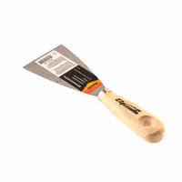 Шпательная лопатка из углеродистой стали, 60 мм, деревянная ручка// sparta