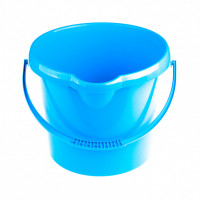 Ведро пластмассовое круглое 12 л, голубое// elfe
